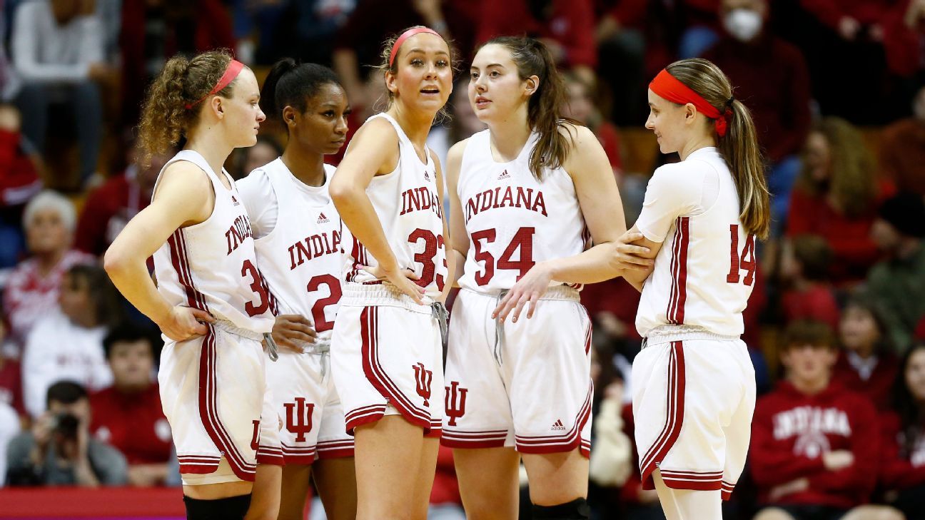 Indiana reaches No. 2 in women's AP Top 25 for first time - ESPN