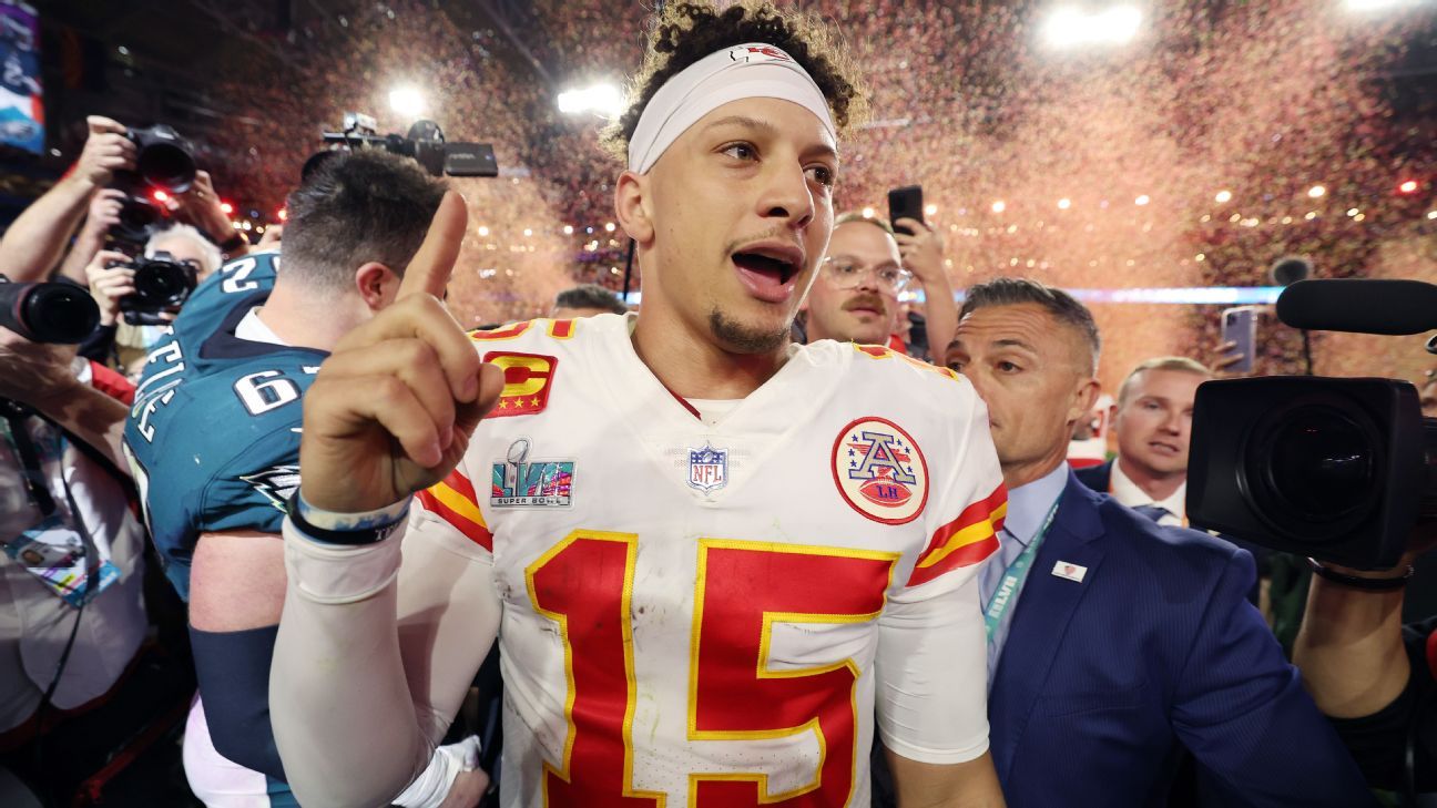 Super Bowl LVII Patrick Mahomes fue elegido Jugador Más Valioso ESPN