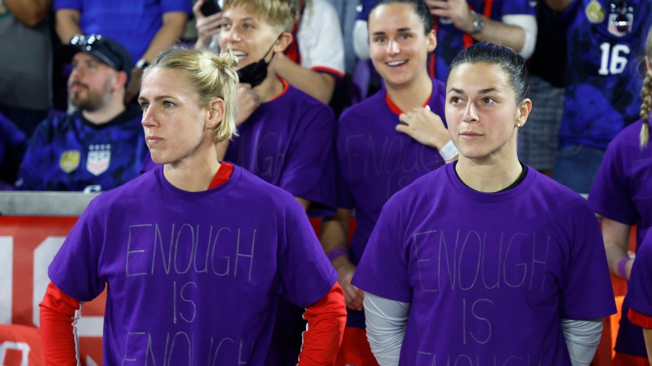 USA and Canada call for gender equality and trans rights at SheBelieves Cup