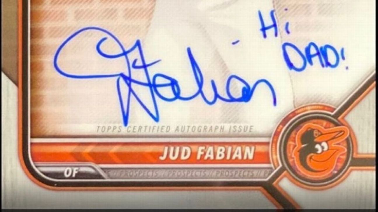 A dad's hunt for an Orioles prospect's unique baseball card
