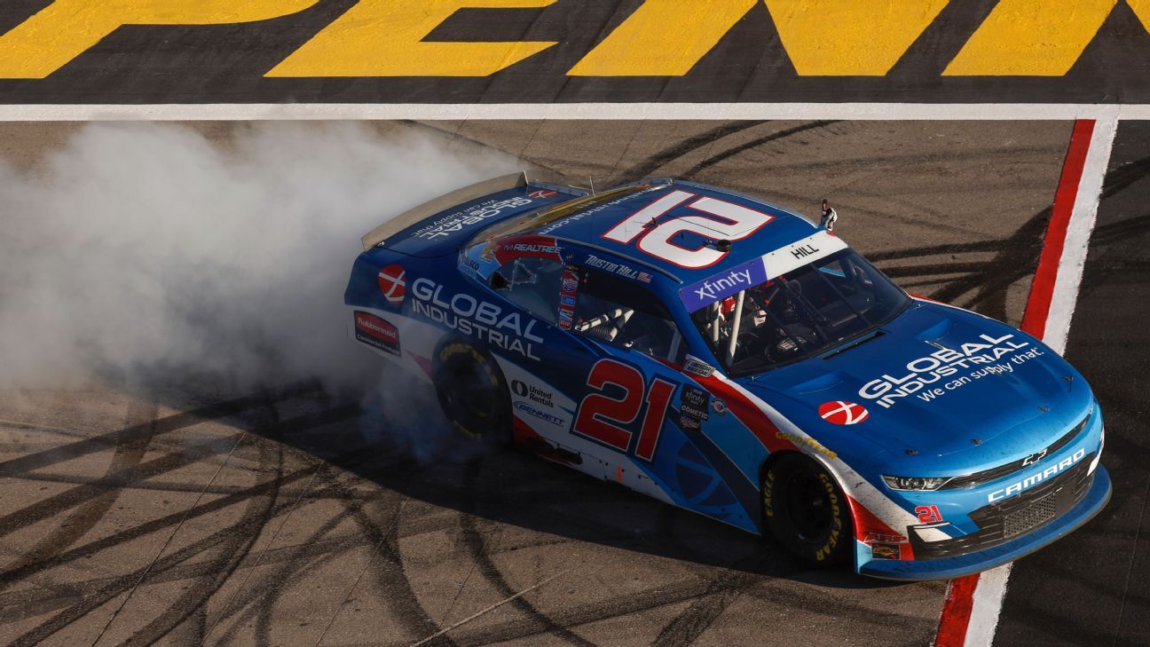 Hill rallies to win NASCAR Xfinity race in Vegas Auto Recent