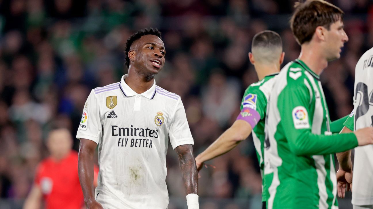 Reação de Vinícius Júnior é criticada após empate do Real Madrid