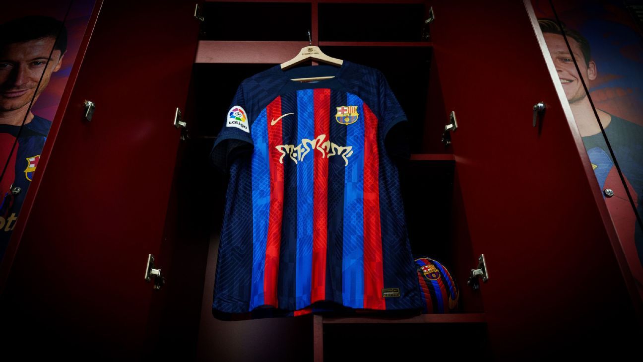 Kleuterschool zoom Garderobe Barcelona to wear Rosalia's logo for Clasico vs. Real Madrid - ESPN