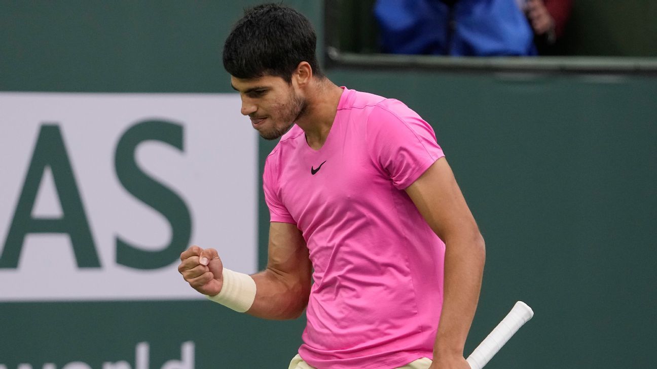 Alcaraz rolls to Indian Wells win, reclaims No. 1