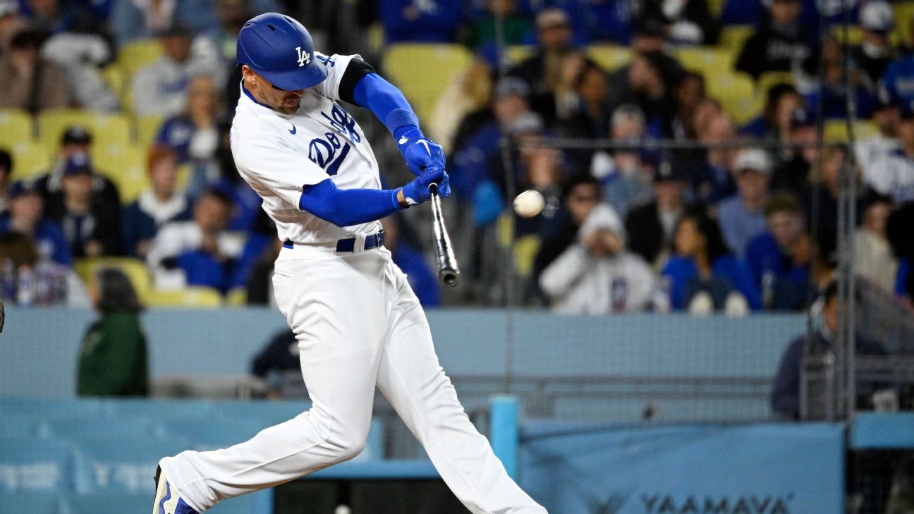 Dodgers' Trayce Thompson feels like he's back where he belongs - Los  Angeles Times