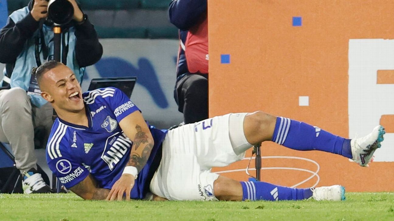 Leo Castro, el goleador de Millonarios en Sudamericana ESPN