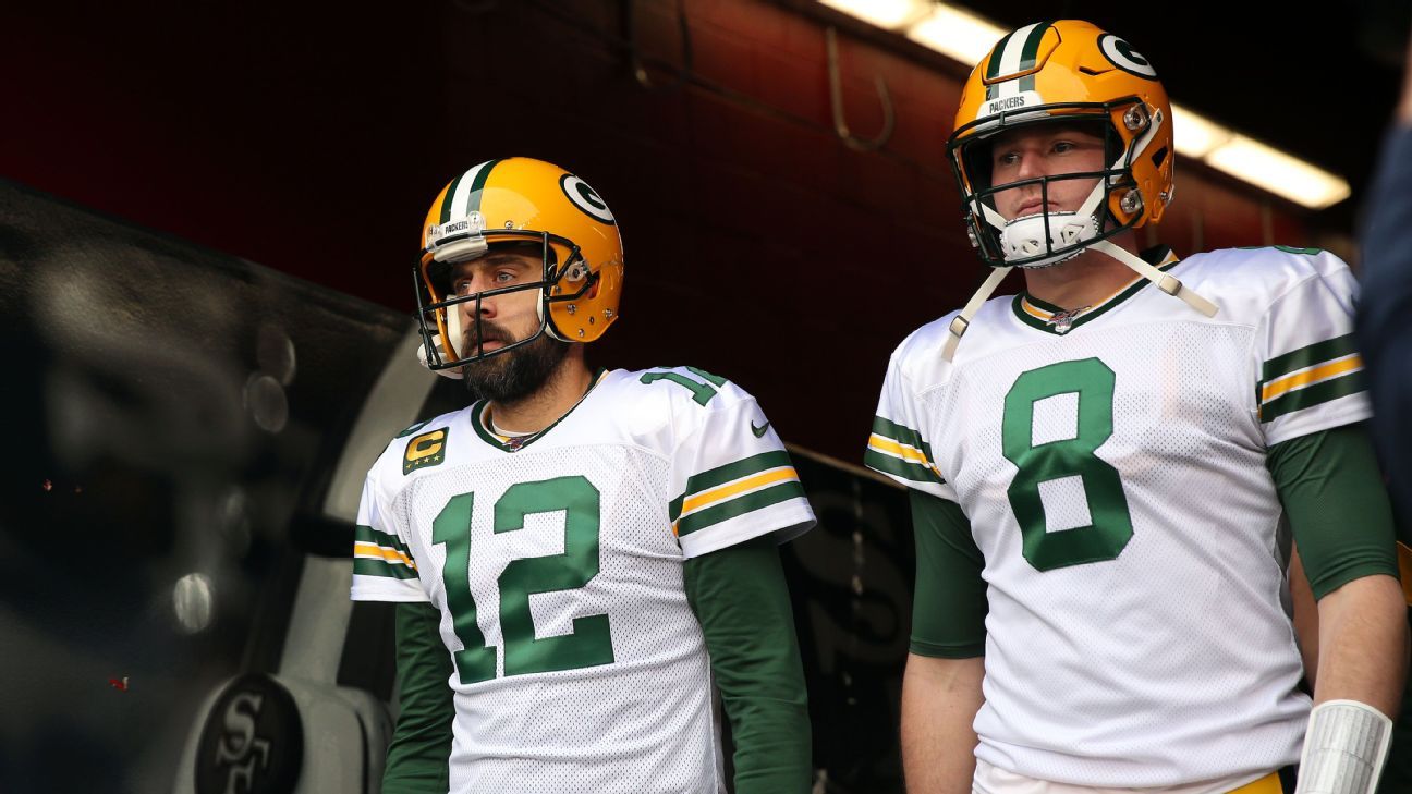 Packers rookie Tim Boyle bought himself a Rodgers jersey