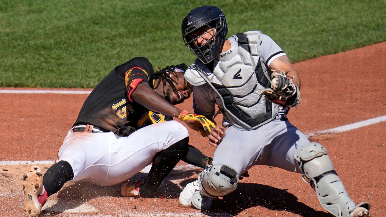 Oneil Cruz injured on home plate collision, leads to Pirates-White