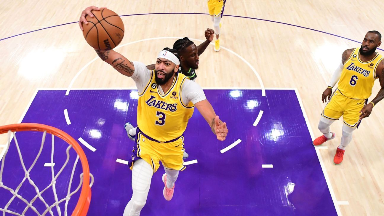 O Lakers supera o Timberwolves no OT para capturar a 7ª cabeça-de-chave no Oeste