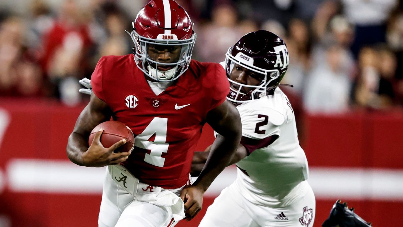 Sources: Milroe earns QB1 status for Tide opener