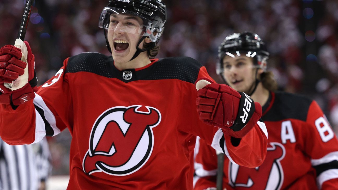 New Jersey Devils' Jack Hughes makes NHL debut, comes as advertised