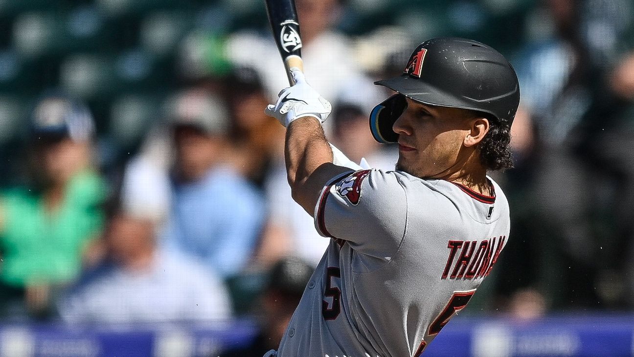 Diamondbacks option slumping Alek Thomas to Triple-A Reno