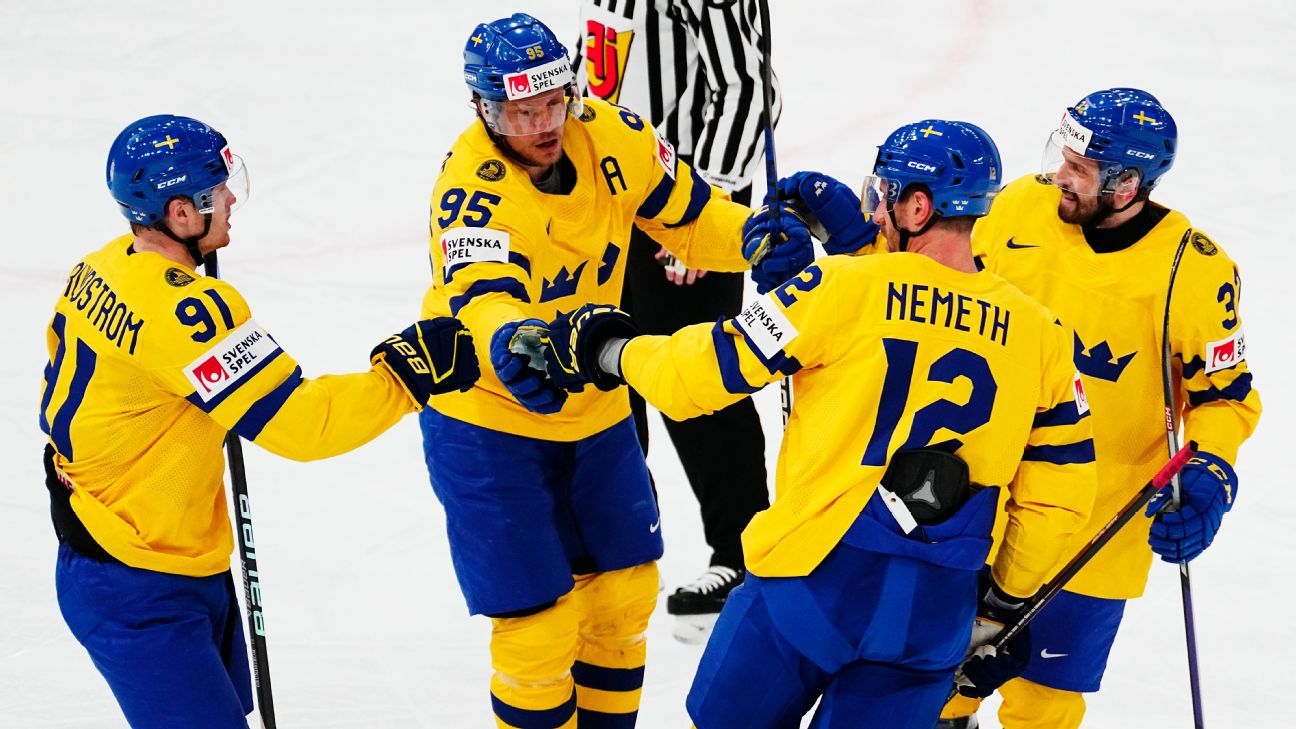Sweden routs Hungary for fourth win at hockey worlds ESPN