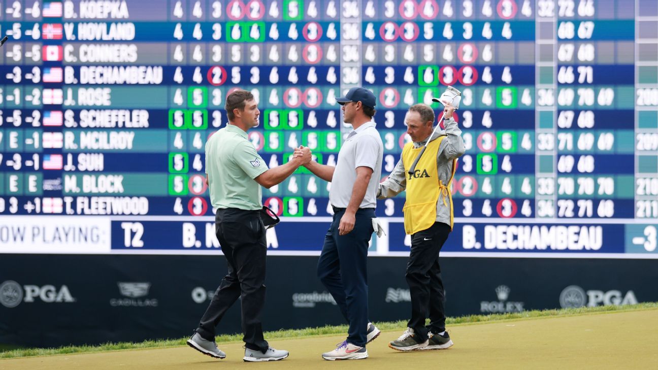 PGA Championship 2025 Tee times for the final round ESPN