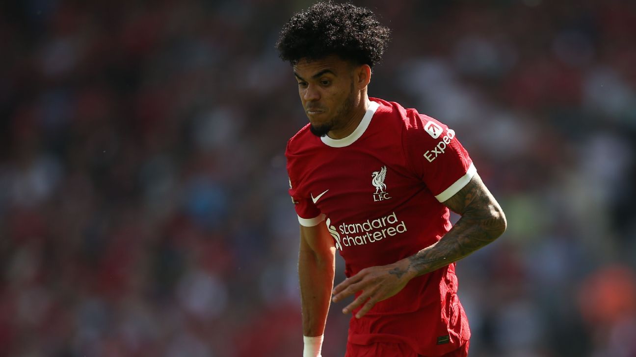 Díaz jugó 30' en el último partido de Liverpool en Premier ESPN