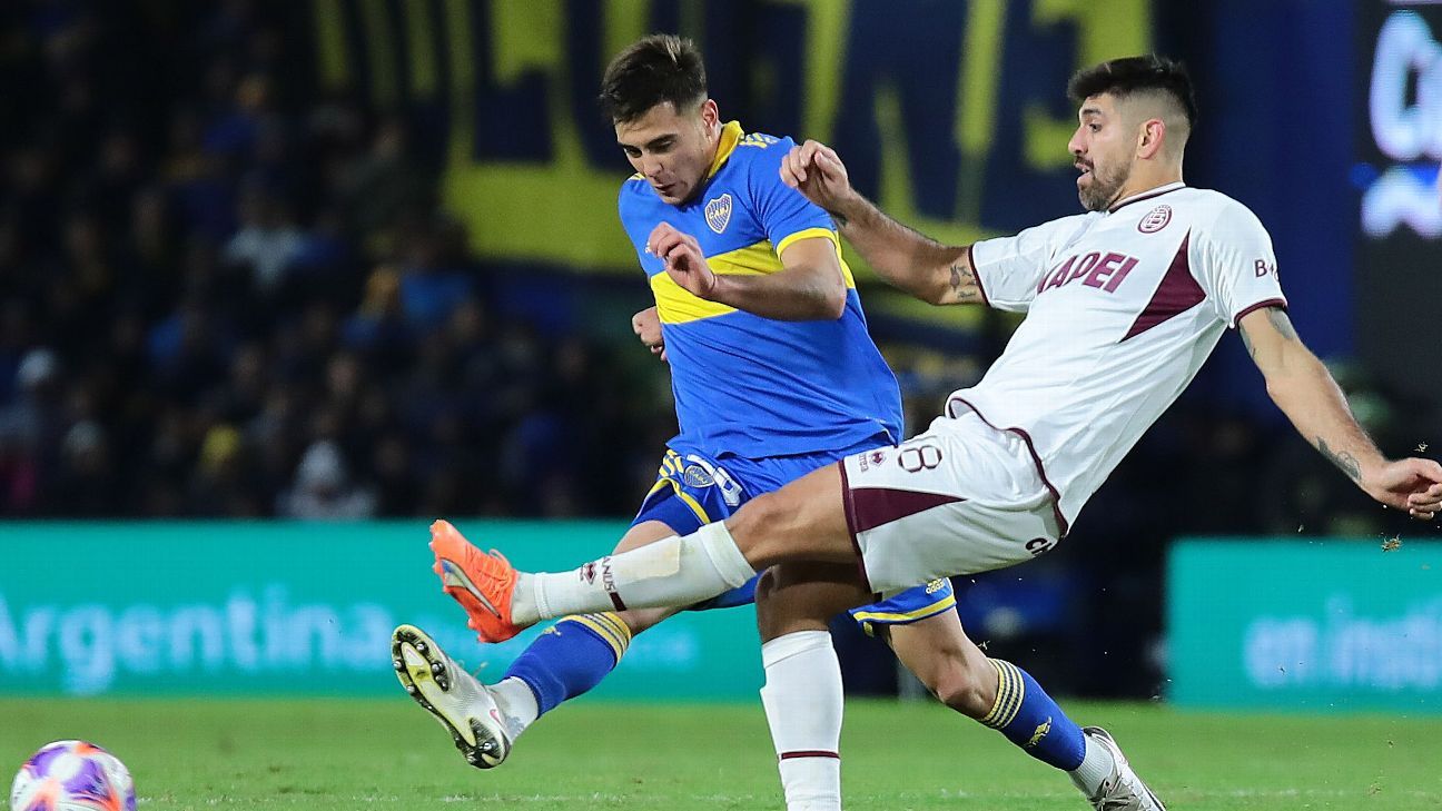 Aaron Anselmino debutó en Boca ante Lanús - ESPN