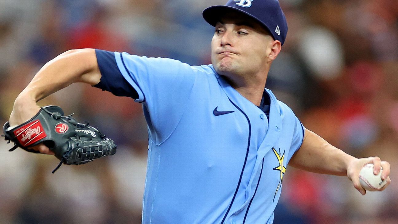 McClanahan gets MLB-best 11th win as Rays top Padres 6-2