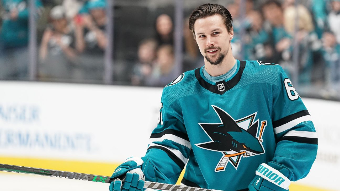 Picture of Erik Karlsson in 2023  San jose sharks jersey, Fantasy