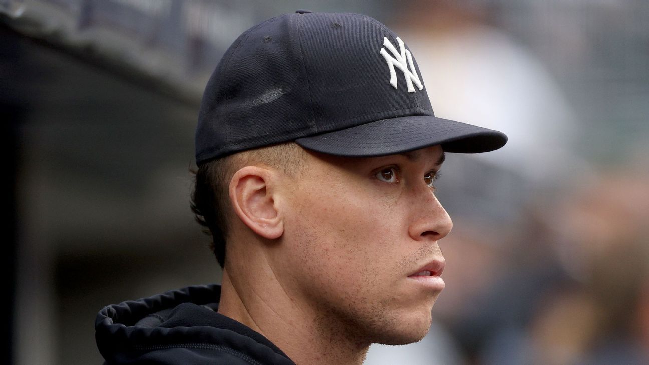 El toletero de los Yankees, Aaron Judge, se desgarró los ligamentos del dedo del pie