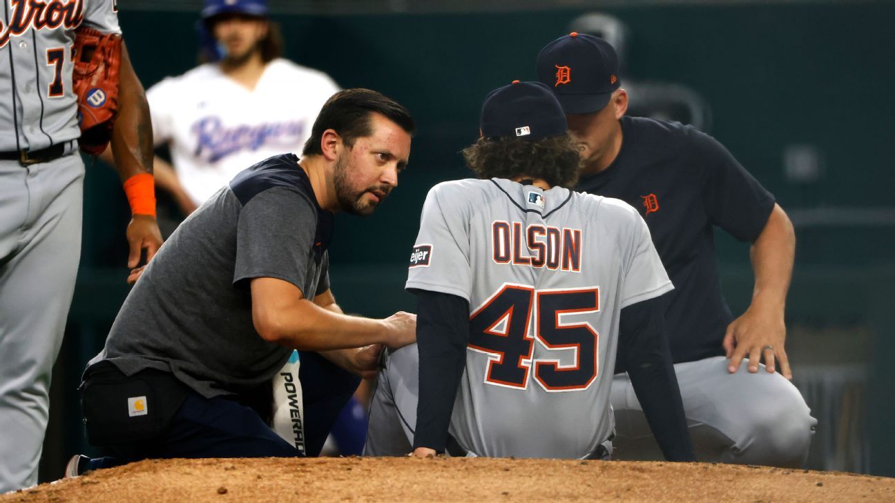 Detroit Tigers' Matthew Boyd exits game in first inning with left elbow  discomfort