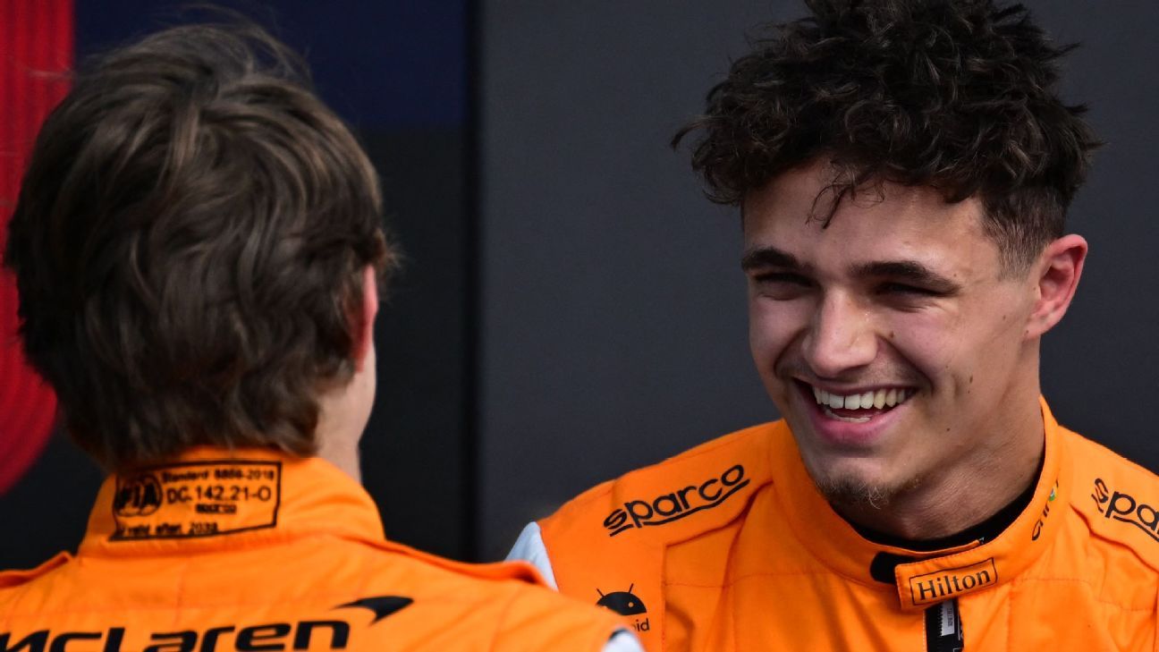 Lando Norris surprised by 'insane' Silverstone front row - ESPN