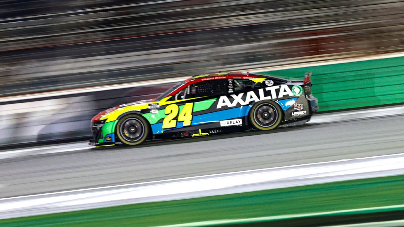 Byron wins rain-shortened Cup race at Atlanta