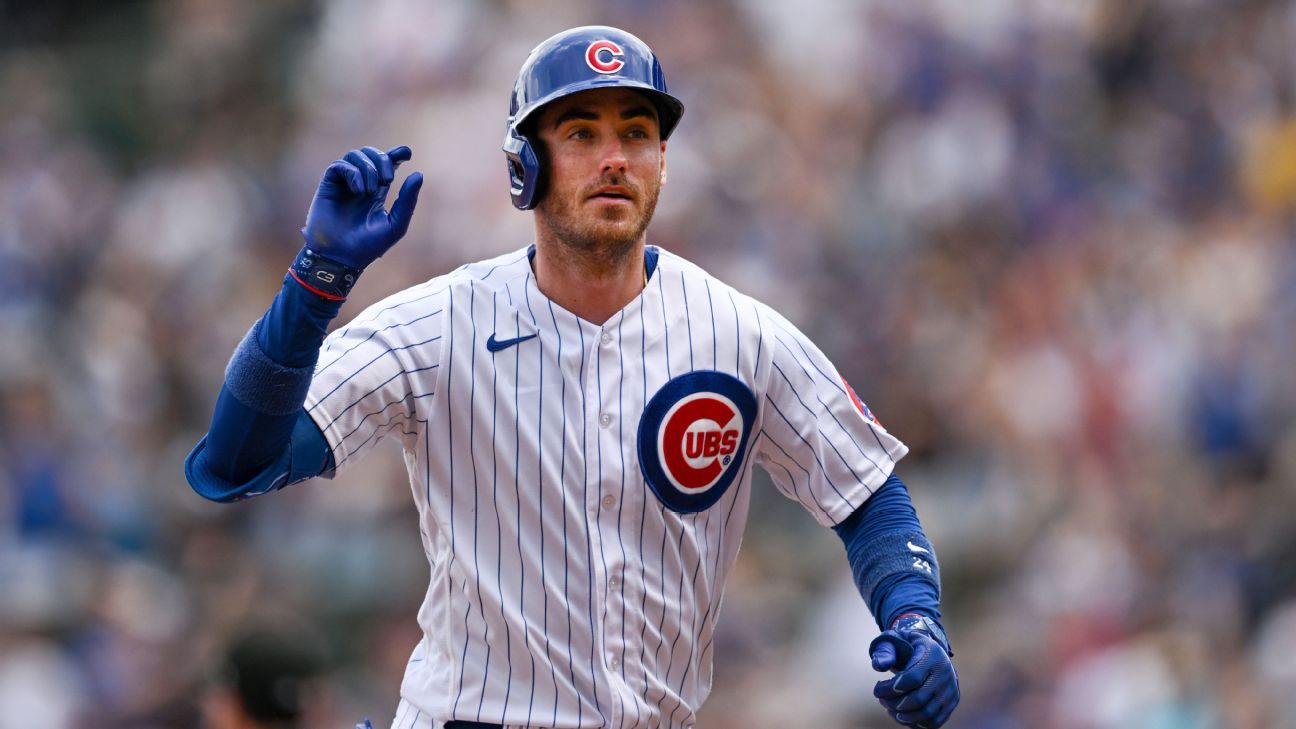 Chicago Cubs outfielder Cody Bellinger learned first base in a