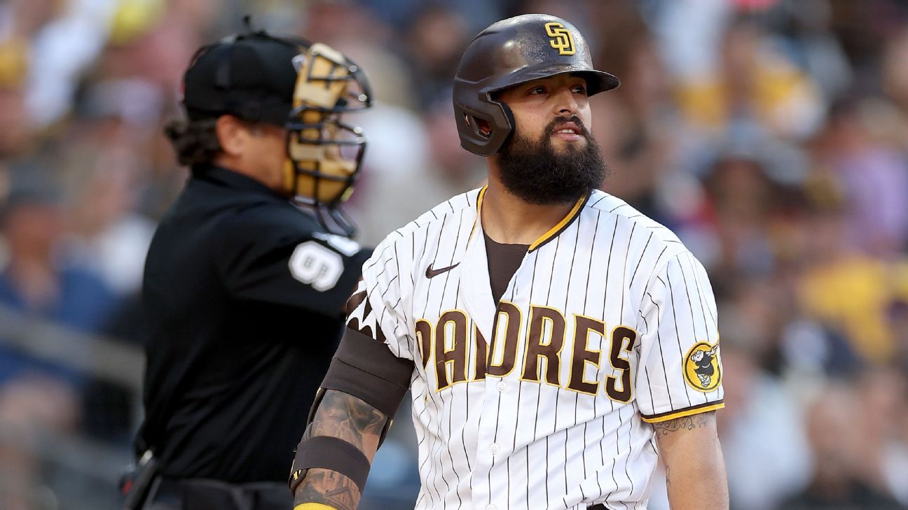 Padres DFA infielder Odor, demote catcher Nola