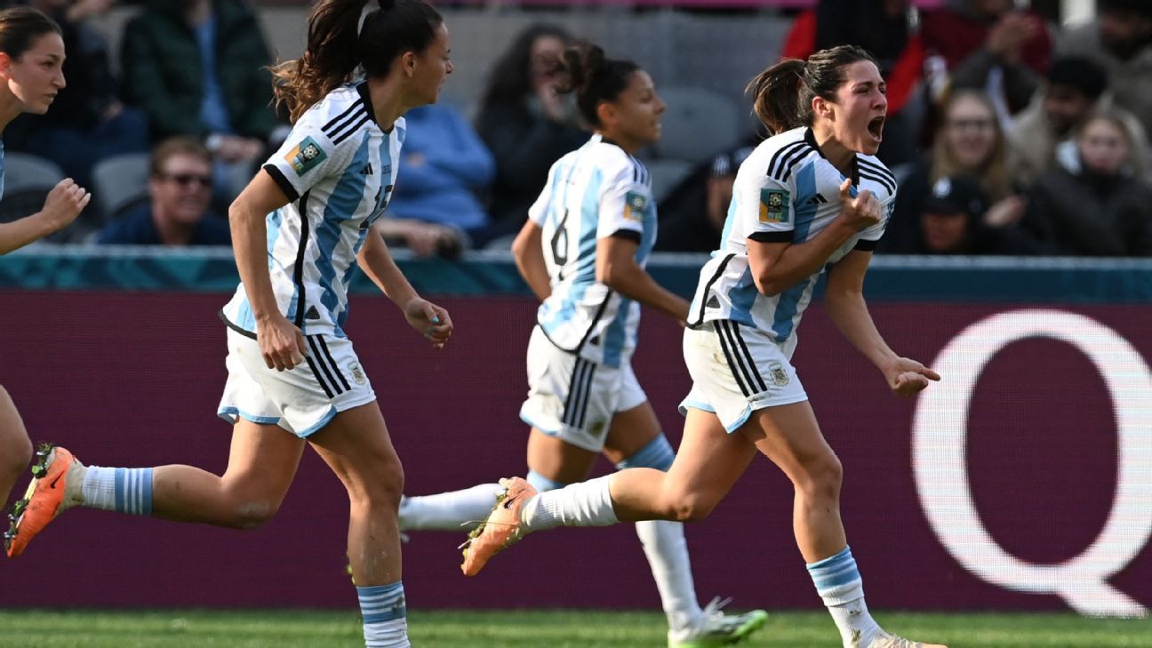 KTO Copa do Mundo Feminina: Em jogo eletrizante, Argentina busca empate com  África do Sul