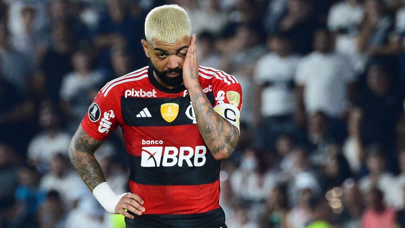 Flamengo perde Gabigol e outro titular de Tite contra o Fortaleza; lista de destaques chega a seis nomes