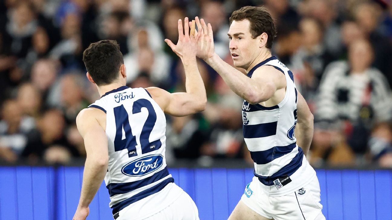 AFL admits Jeremy Cameron out of bounds error in Collingwood Geelong match ESPN