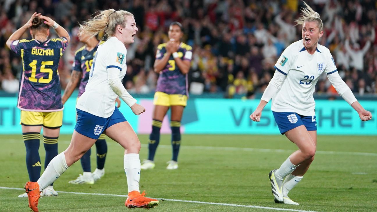 England's Alessia Russo scores goal vs. Australia in 86