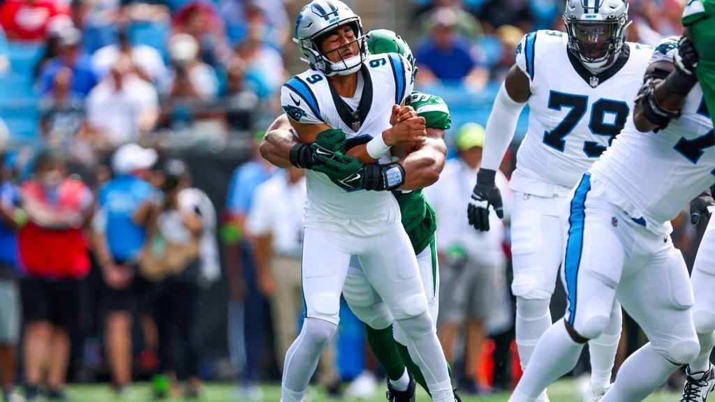 Panthers' Bryce Young limited to 21 yards in preseason debut as Jets win  27-0 without Aaron Rodgers