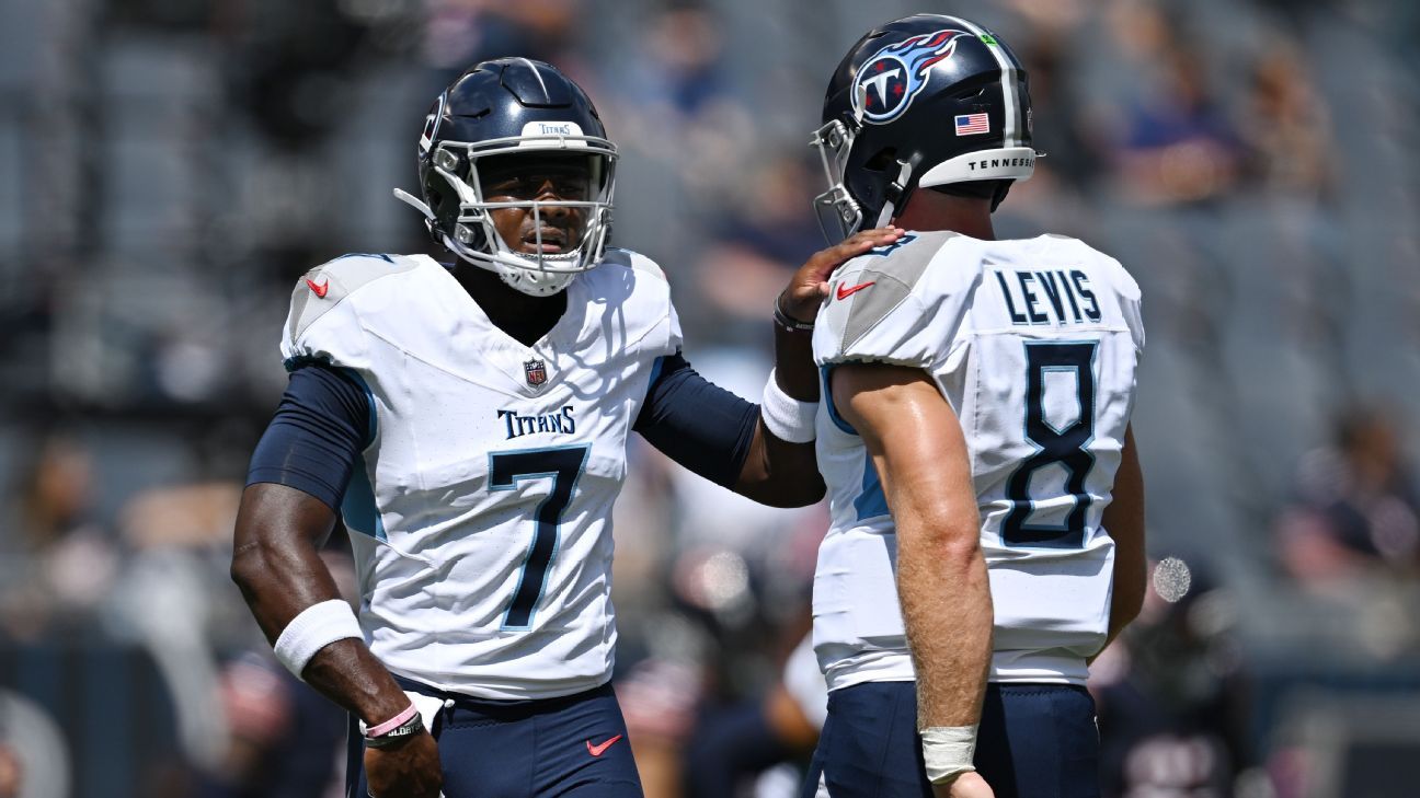 Titans letting Willis and Levis compete for backup QB