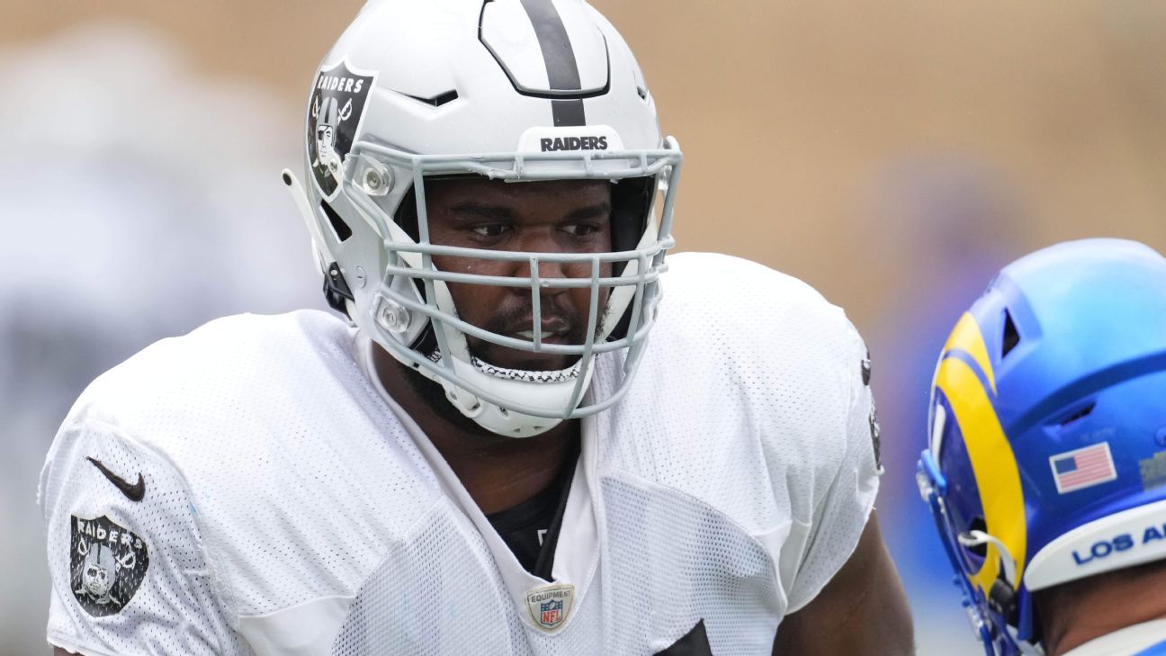 The Las Vegas Raiders put Brandon Parker on injured reserve