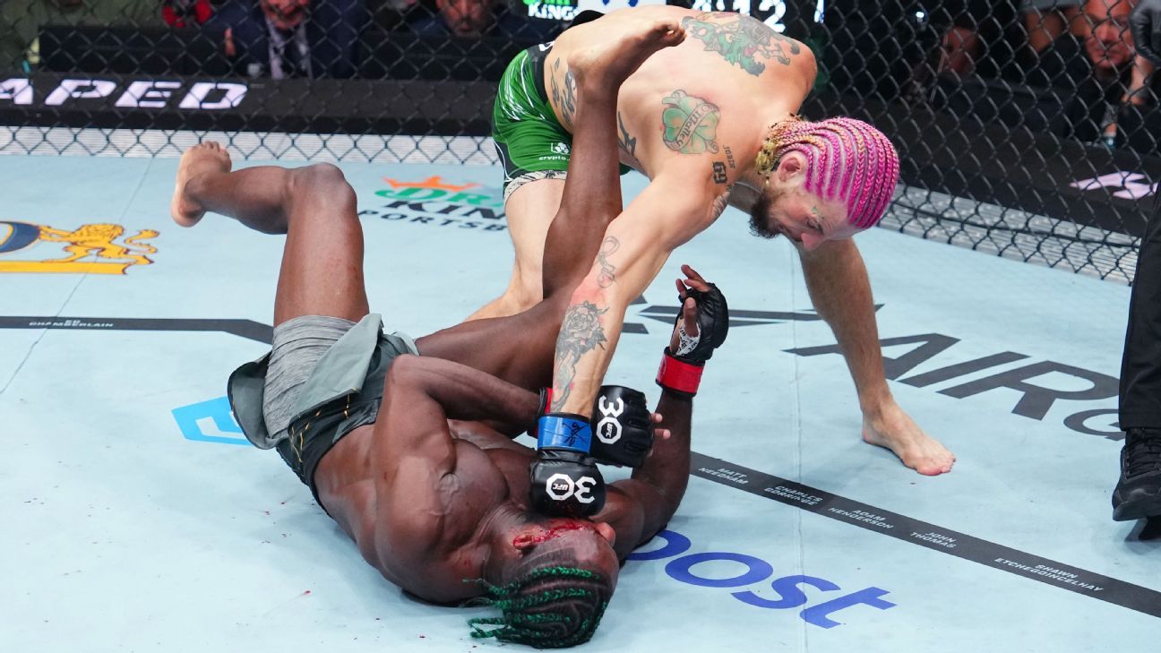 Sean O'Malley takes Aljamain Sterling's title in 2ndround TKO at UFC