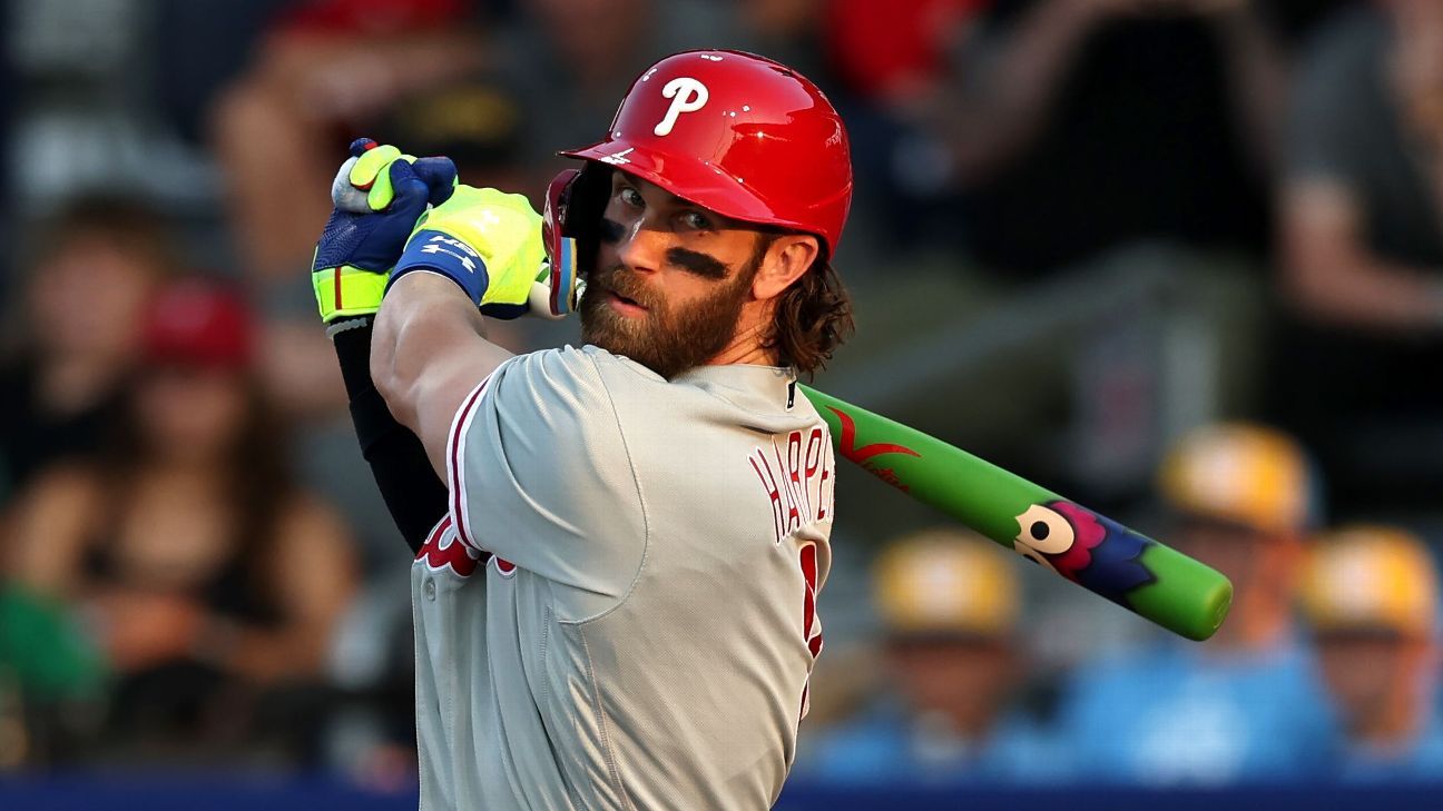 Check the custom bats that the @phillies and @nationals used in the Little  League Classic. #uniswag