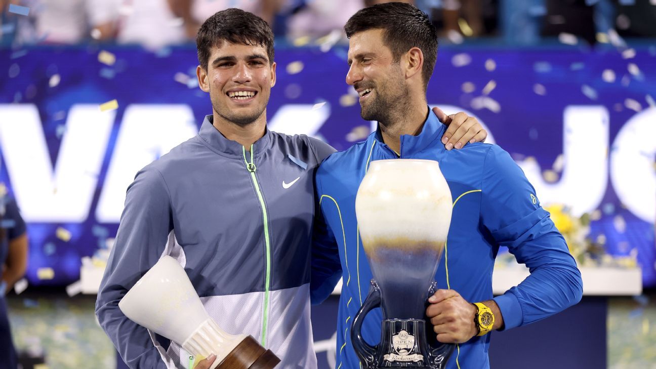 Djokovic vs. Alcaraz at Australian Open, by the tennis stats