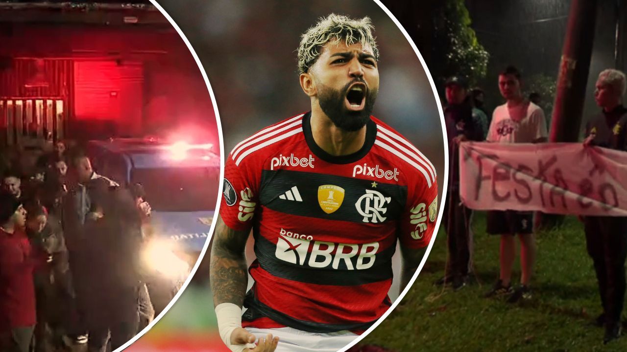 Gabigol, o Flamengo não precisa de você, Braz, Landim e Gerson xingados e bala de borracha: torcida causa confusão em festa