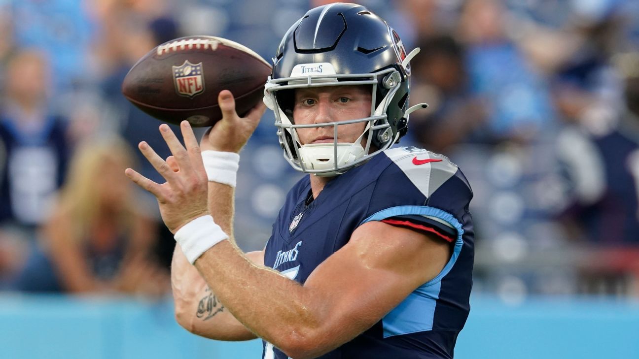 Will Levis not expected to play in Titans' final preseason game