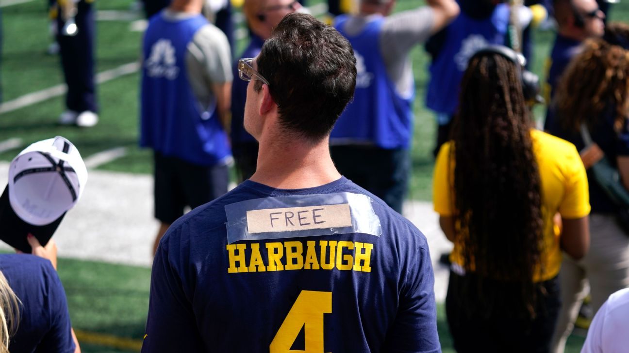 'Free Harbaugh': QB wants coach back amid ban