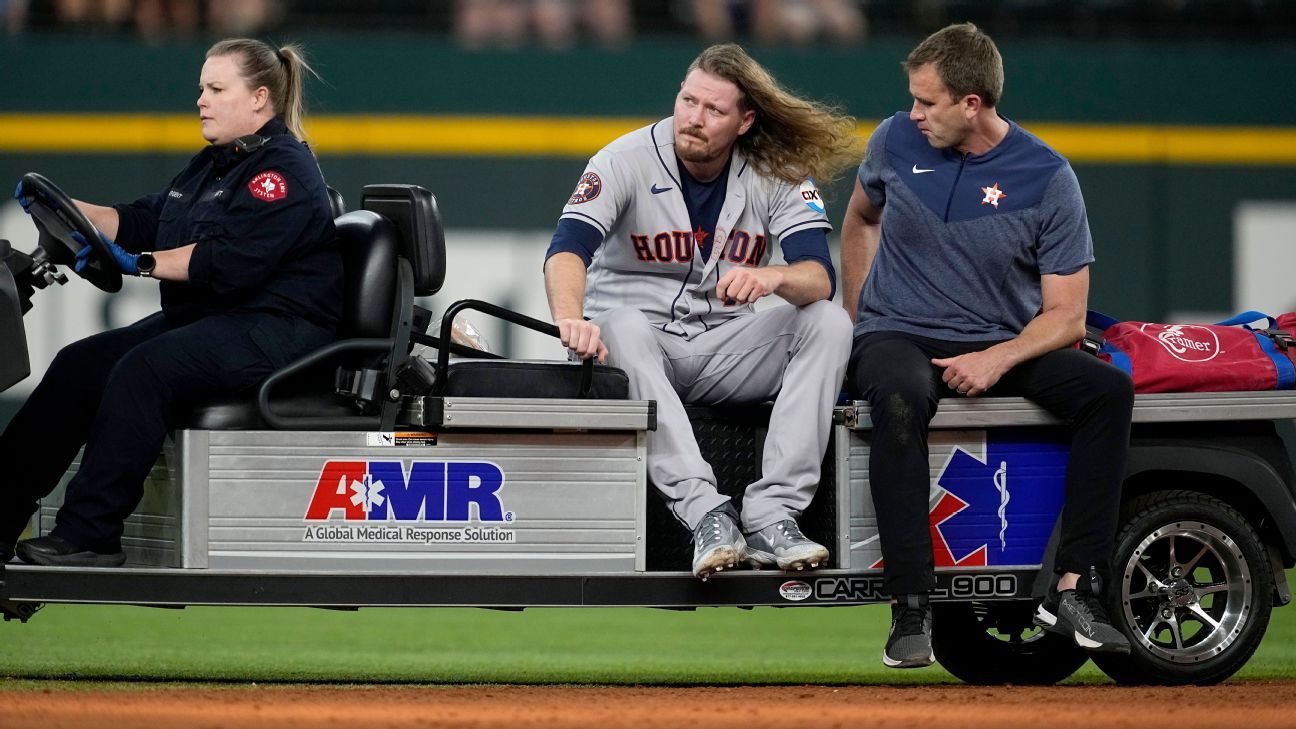 Astros await word on Ryne Stanek's ankle injury - ESPN
