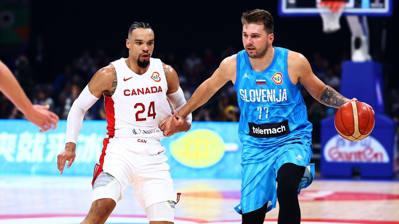 Luka Doncic, Dillon Brooks ejected; Canada beats Slovenia in FIBA