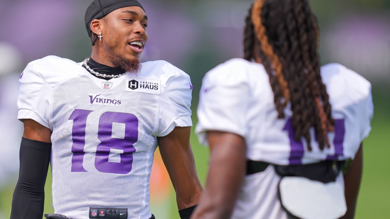 Vikings exercise fifth-year option on WR Justin Jefferson rookie contract