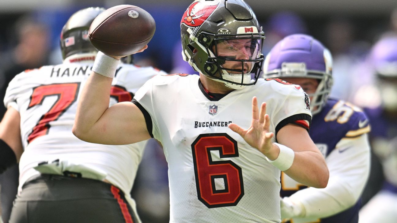 Baker Mayfield, first-place Buccaneers head into bye week with