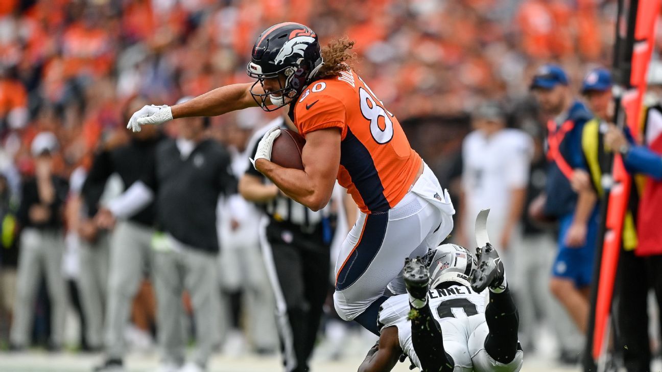 Broncos put TE Greg Dulcich (hamstring) on IR