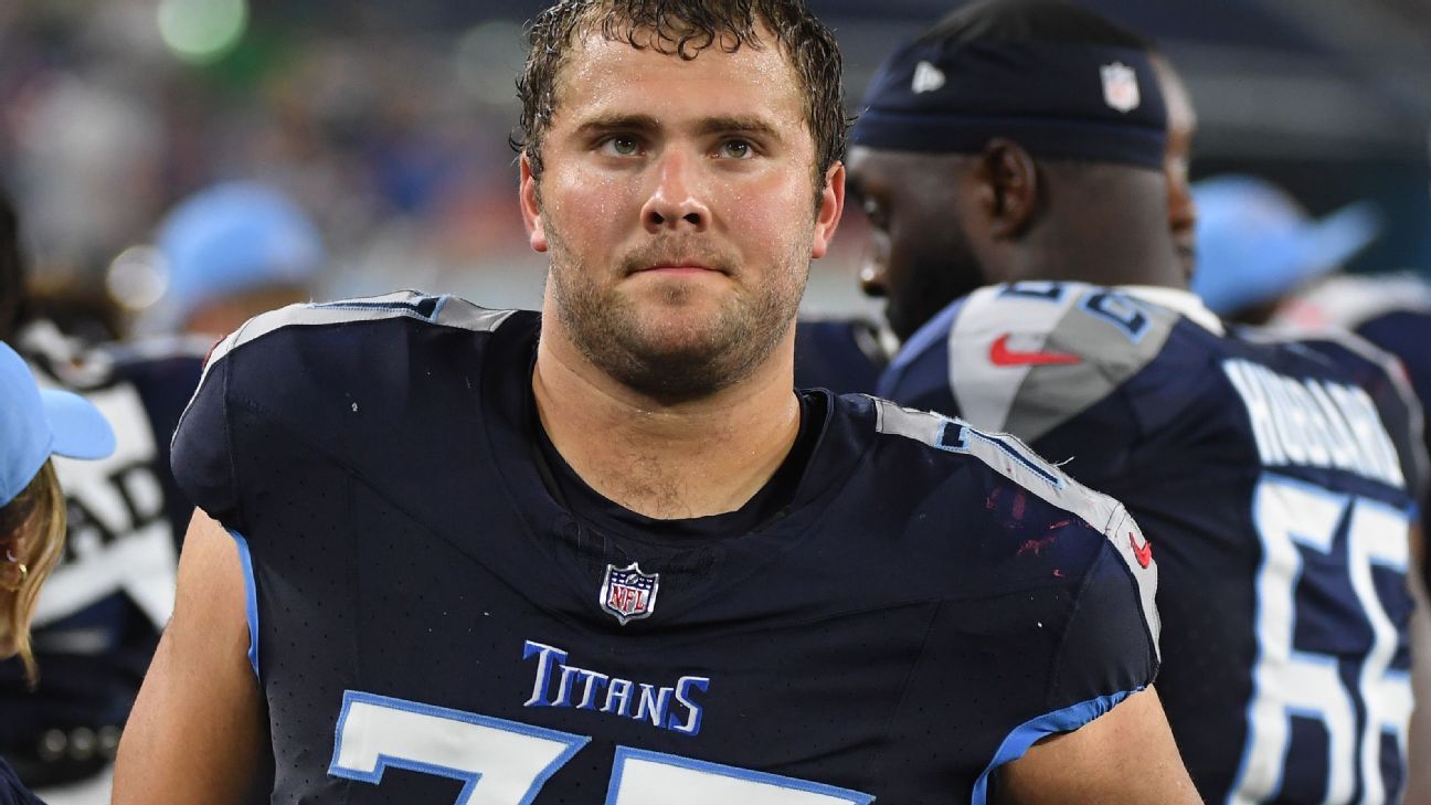 Short-handed Titans downgrade Skoronski to out for Week 2 - ESPN