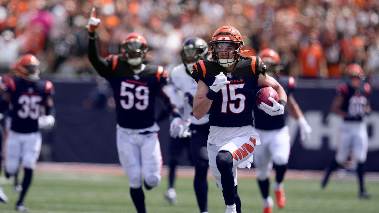 Watch: Charlie Jones scores first Bengals TD of the season on 81-yard punt  return