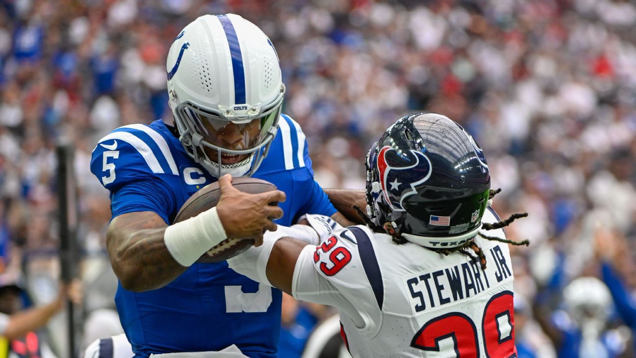 Anthony Richardson suffers concussion in Colts' victory over Texans