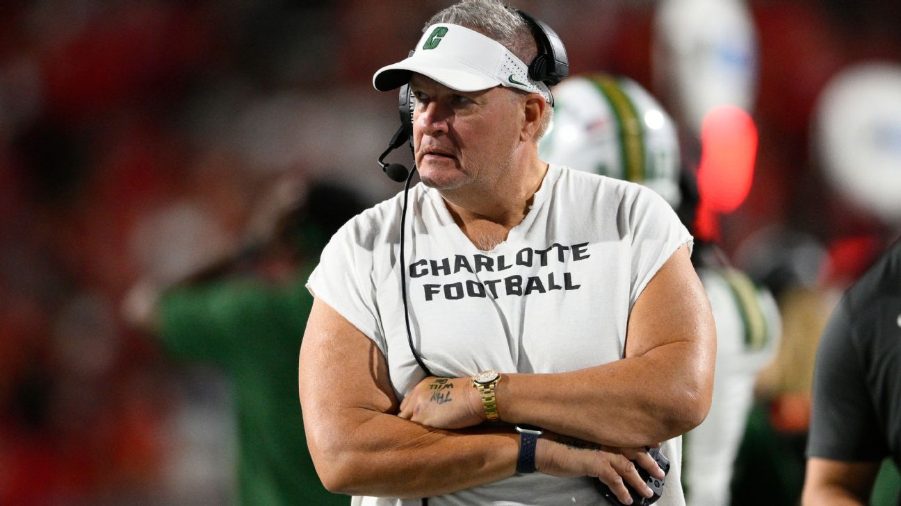 Coach Biff Poggi turning over college football at Charlotte - ESPN